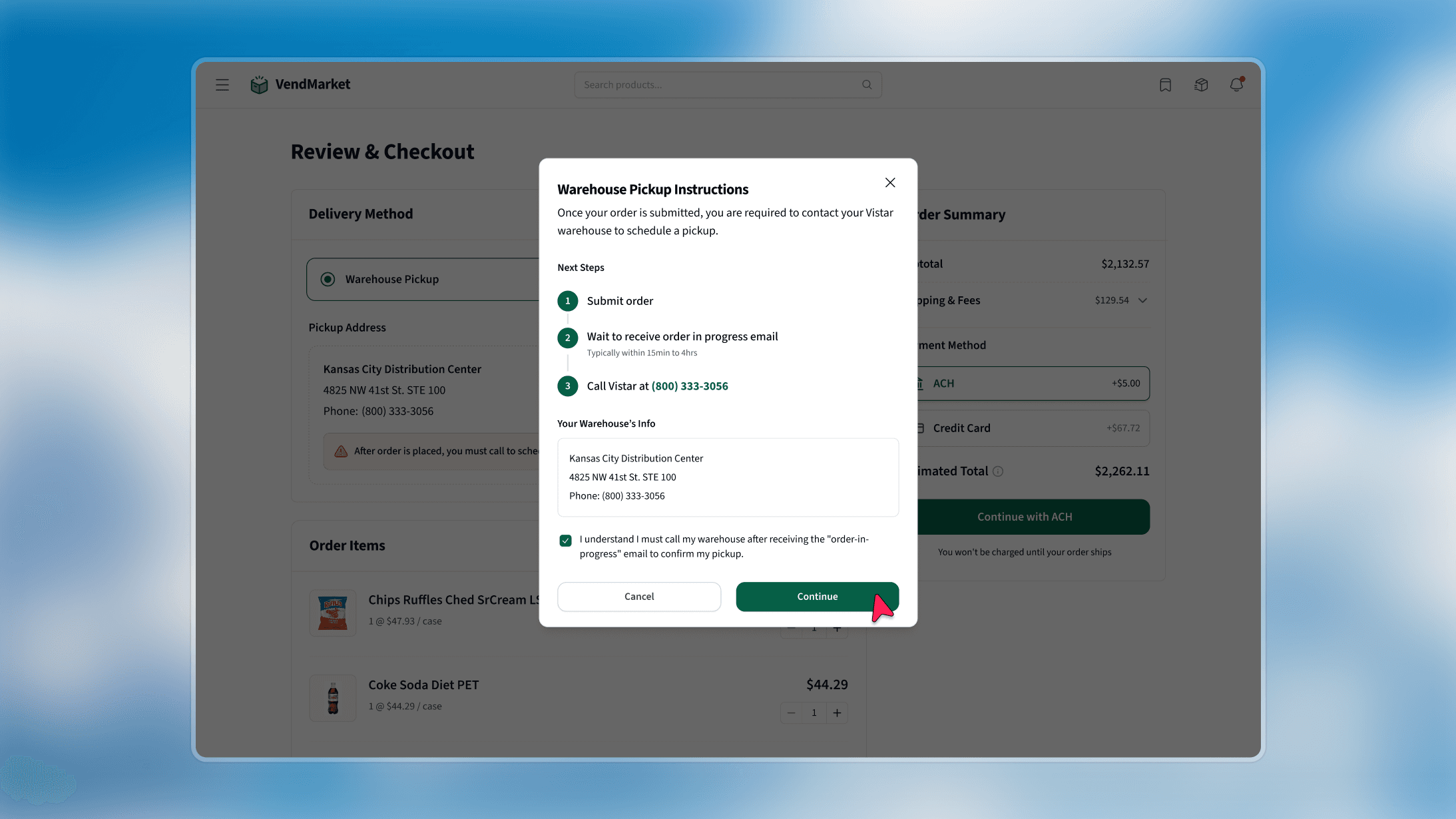 Success Page Instructions